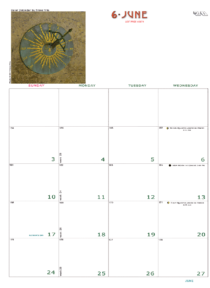 2016 Calendar -Astrology - Meditation