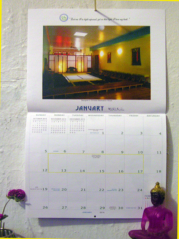 2014 Meditation Calendar sample
